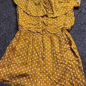 Mustard romper. Boutique never worn
